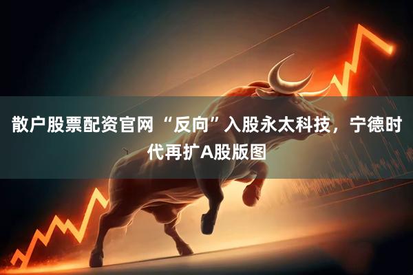 散户股票配资官网 “反向”入股永太科技，宁德时代再扩A股版图